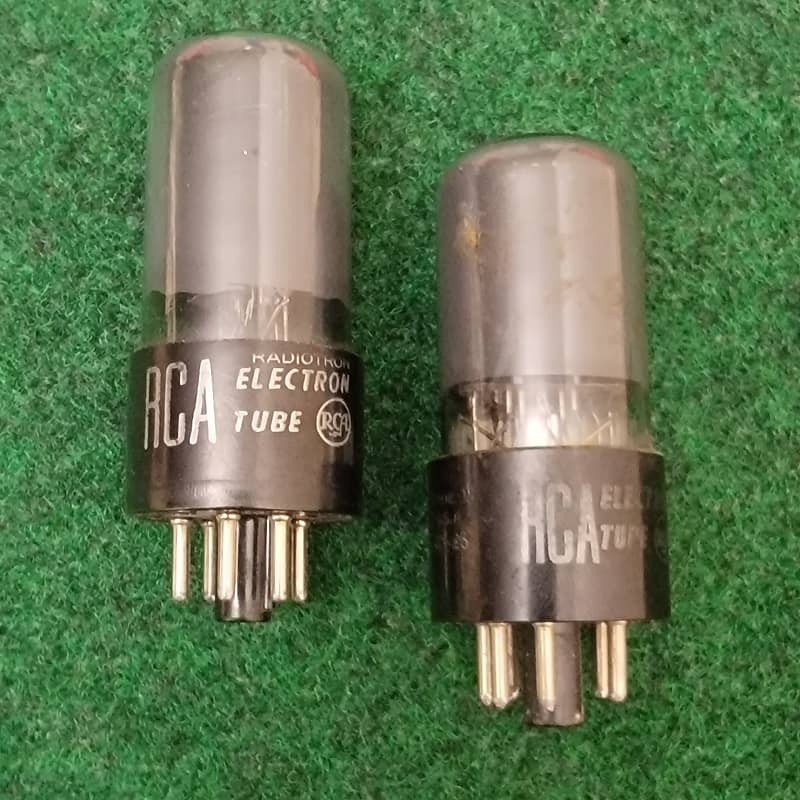 Lot Of 2 1950s RCA 6V6GT Smoked Glass Power Tubes MATCHED Reverb