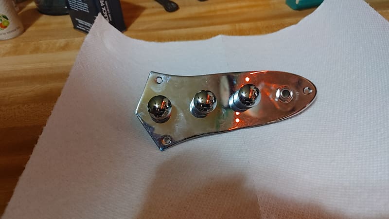 Unbranded Prewired Jazz Bass Control Plate Reverb