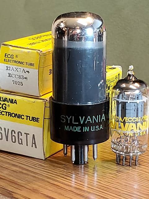 12AX7A ECC83 6V6GT Sylvania NOS NIB Pair For Supro And Reverb