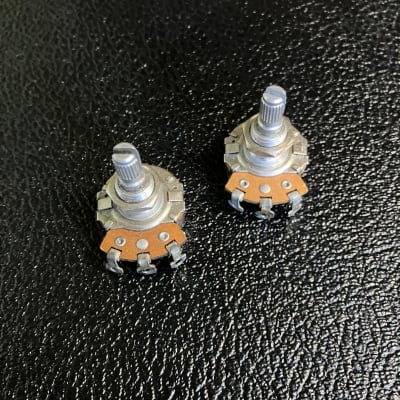 1964 Stackpole 500k Long Shaft Potentiometer Pair Reverb