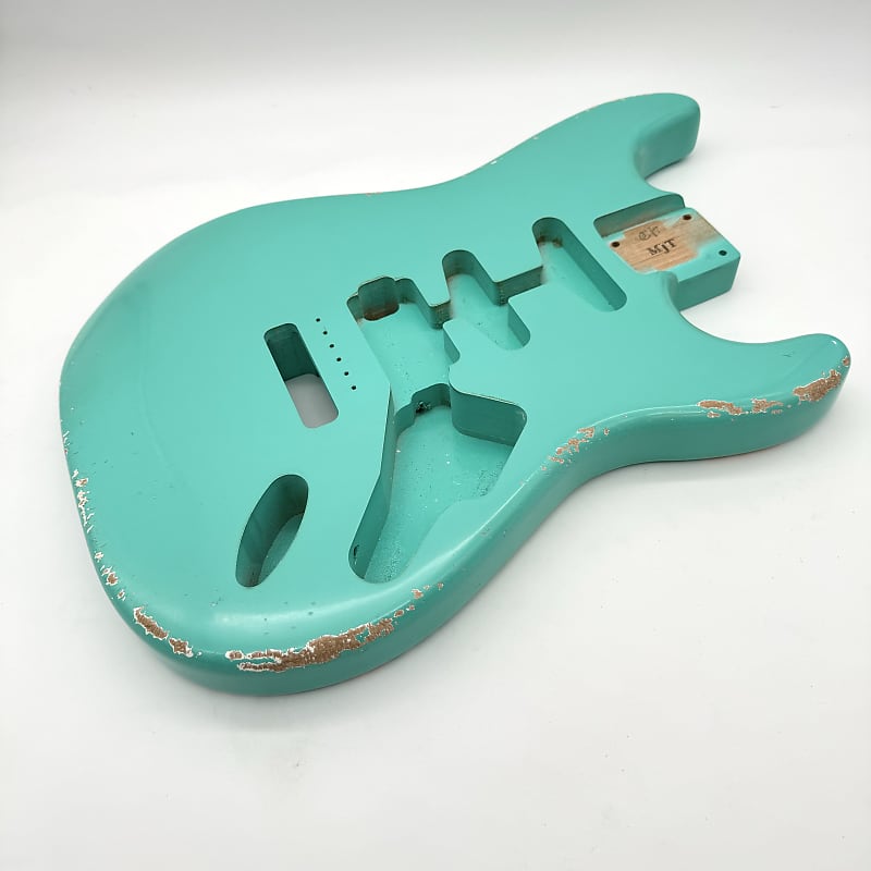 MJT USA Stratocaster Relic Alder Body Seafoam Green Nitro Reverb