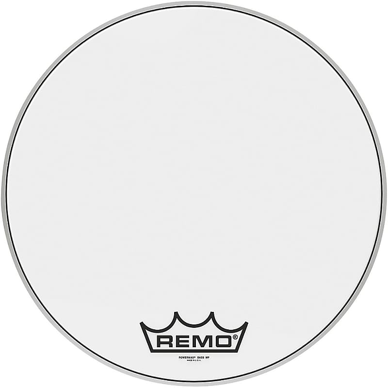 Remo Powermax Ultra White Crimplock Bass Drum Head In Reverb