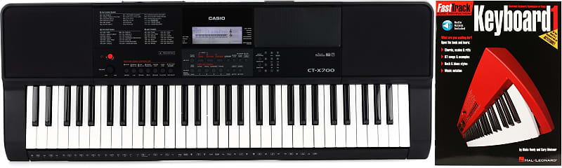 Casio CT X700 61 Key Portable Arranger Keyboard Bundle With Reverb