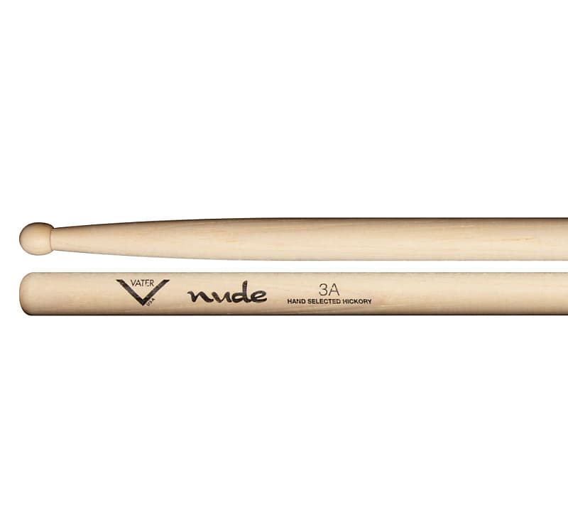 Vater Vhn Aw Nude Unfinished A Drumstick W Wood Barrel Tip Reverb