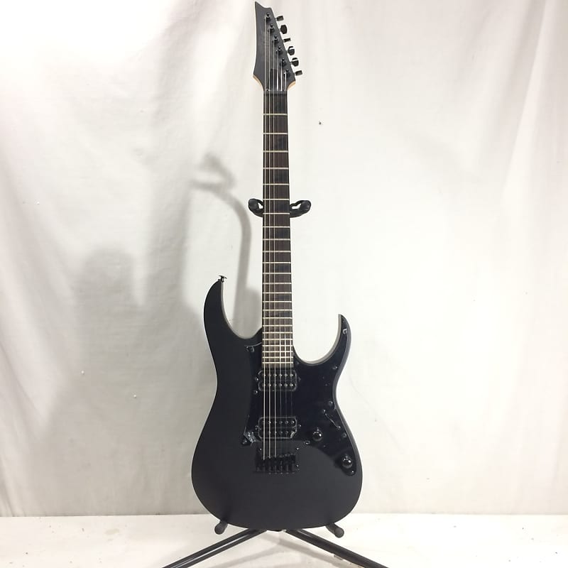 Ibanez GRGR131EX Gio Series Electric Guitar Black Flat Reverb