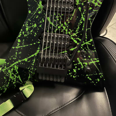 Kiesel Lightspeed 7 Black Kiesel Racing Green Splatter Reverb