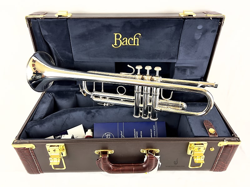 Bach Stradivarius S G Gold Bell Silver Plated Trumpet New Reverb