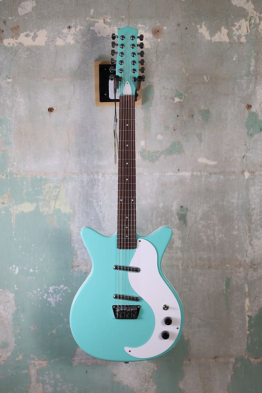 Danelectro 59DC 12 String Electric Guitar Aqua Reverb