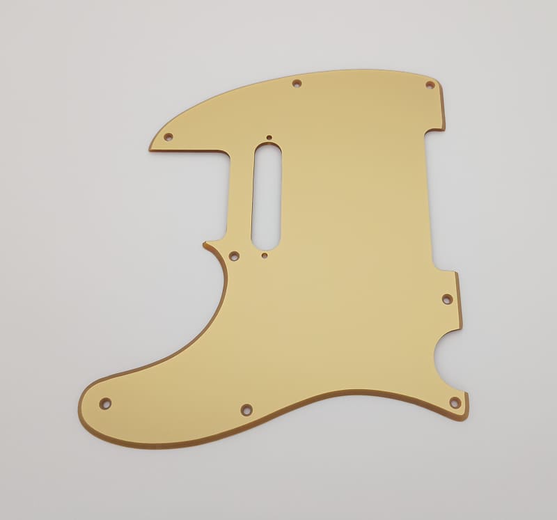 Hole Metallic Gold Acrylic Lefthand Pickguard For Us Mex Reverb