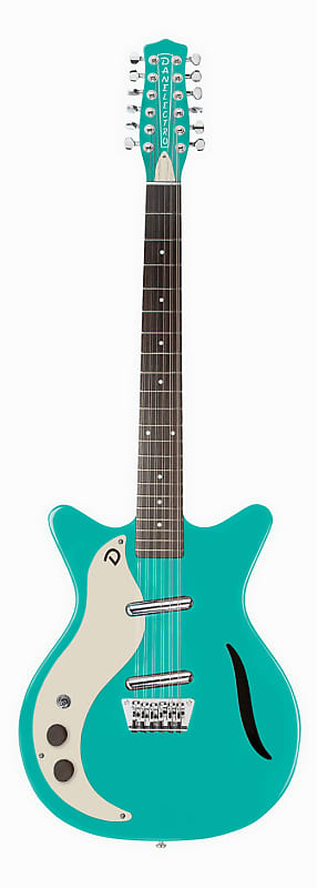 Danelectro 59 Vintage 12 String Lefty Dark Aqua Reverb