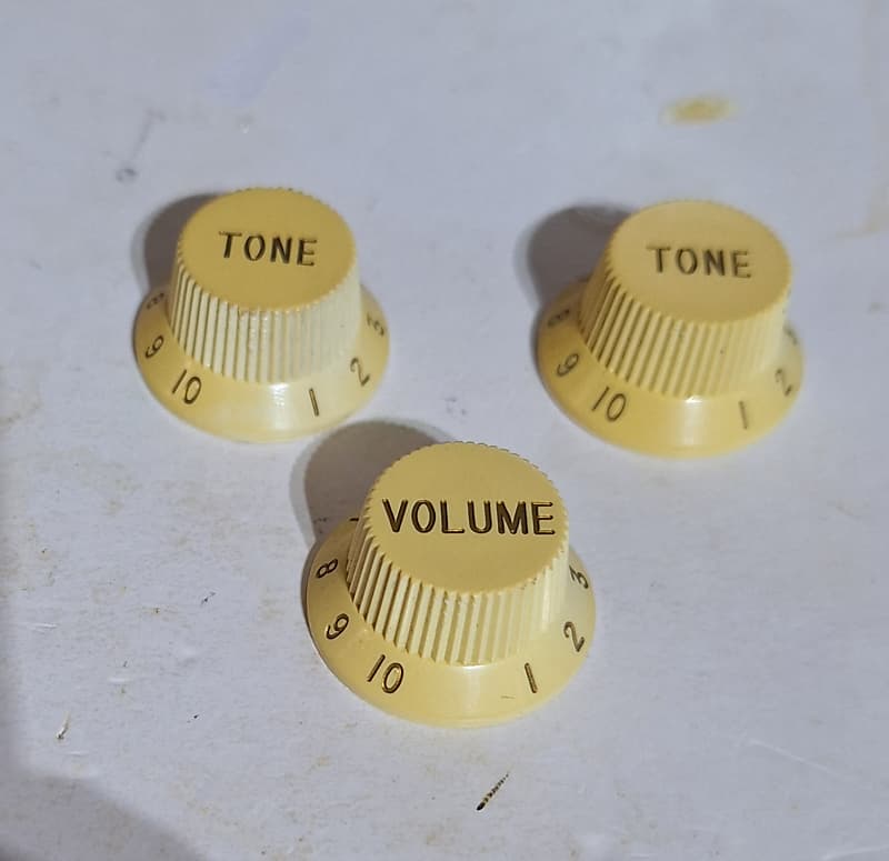 Original S Fender Stratocaster Knob Set Reverb