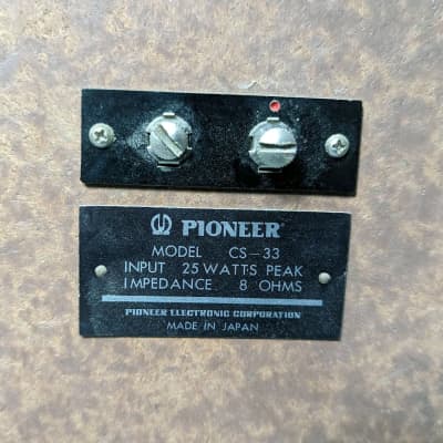 Vintage Pioneer Cs Speakers Pair Walnut Cabinet Reverb