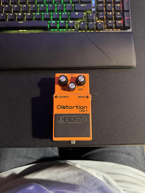 Boss DS 1 Distortion Silver Label 1994 Present Orange Reverb