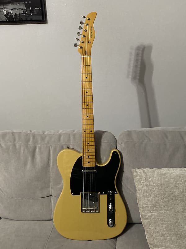 Fernandes Mij Te Ash Telecaster Butterscotch Blonde Maple Reverb