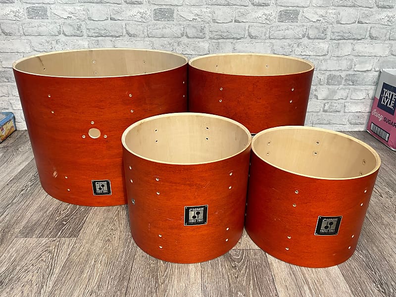 Sonor Force 2001 Drum Shell Set X4 Bare Wood Project Reverb