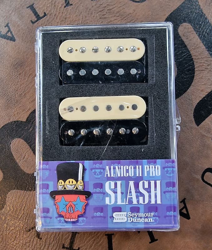 Seymour Duncan Slash Alnico Pro Ii Pickups In Zebra Boxed Reverb