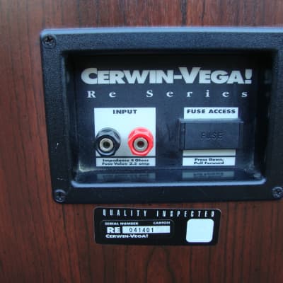 Beautiful Cerwin Vega RE 30 Large 3 Way Floor Speakers Reverb