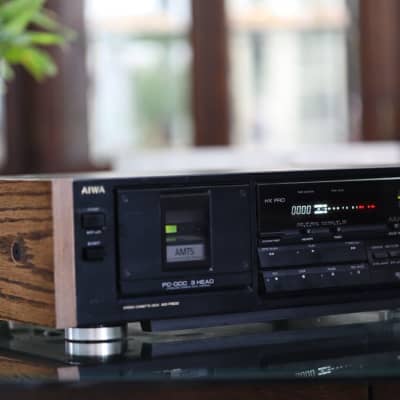 Aiwa AD F800 3 Head Cassette Deck Black Reverb