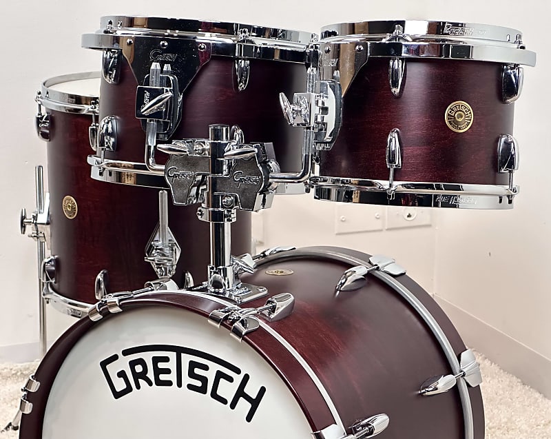 Gretsch Broadkaster Drum Set Satin Walnut Reverb