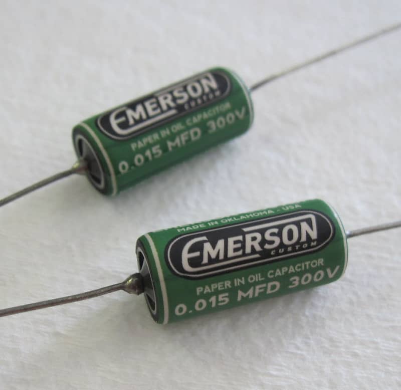 Emerson Custom Uf Paper In Oil Tone Capacitors Set Of Reverb