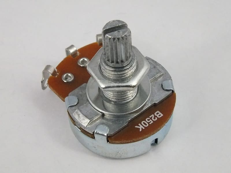 LARGE POTS Linear B250k Tone Potentiometers 18mm Shaft Length Reverb