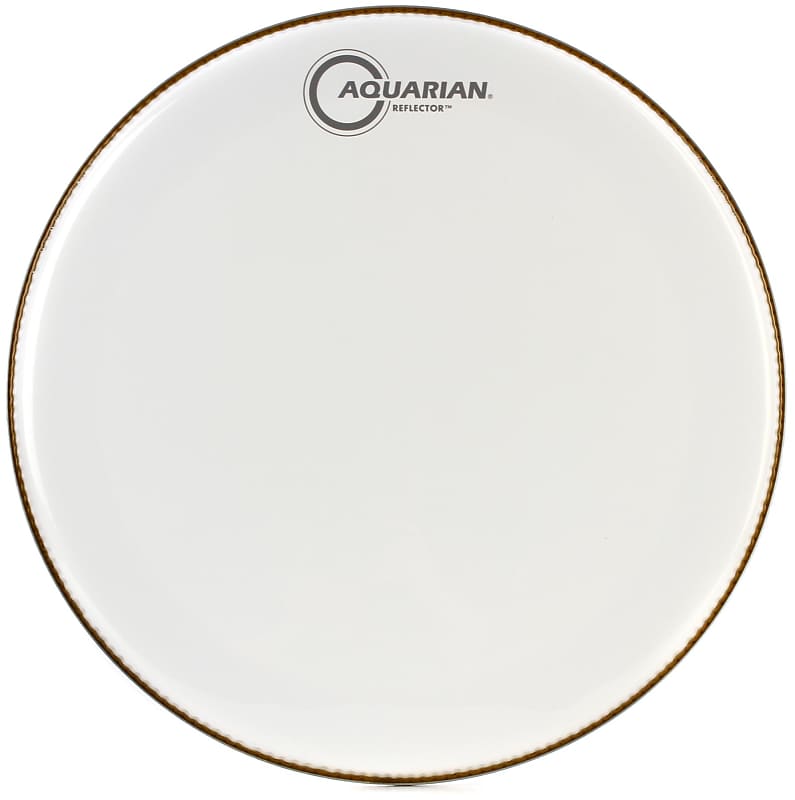 Aquarian Reflector Ice White Super Kick Bass Drumhead Reverb