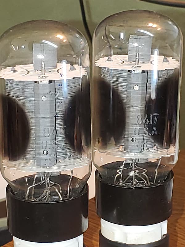 8417 GE Pair Vacuum Tubes Dual Side Getters 2 Tube Lot Reverb