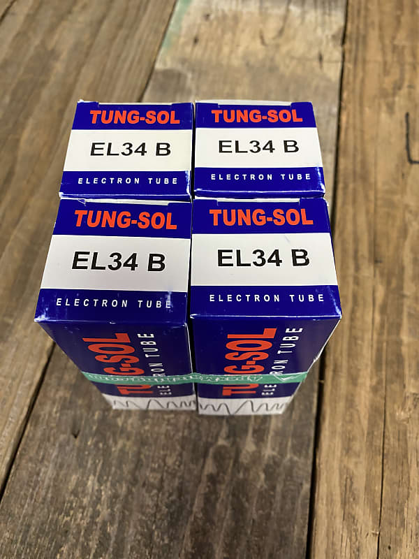 Tung Sol El B Matched Quad Quartet Power Tubes Reverb