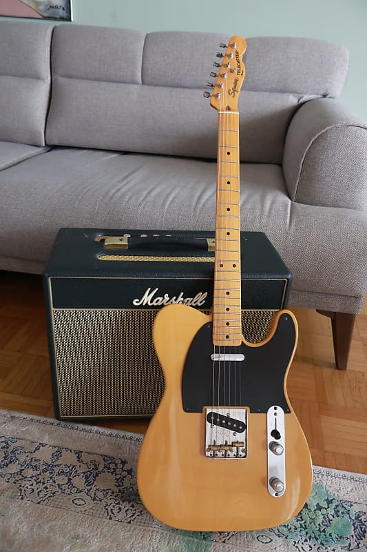 Squier JV Telecaster 52 Reissue 1983 Butterscotch Blonde Reverb