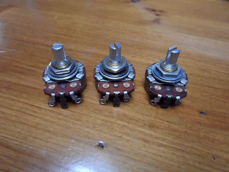 Vintage 1968 Fender Stratocaster Pots 250K Potentiometers Reverb