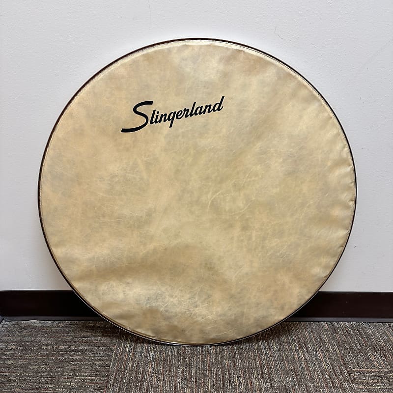 Slingerland Fiberskyn Concert Marching Bass Drum Head Reverb