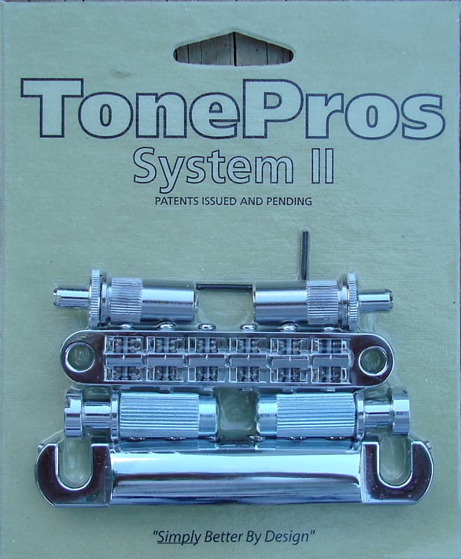 LPM02 C TonePros Metric Bridge Tailpiece Set Chrome Finish Reverb