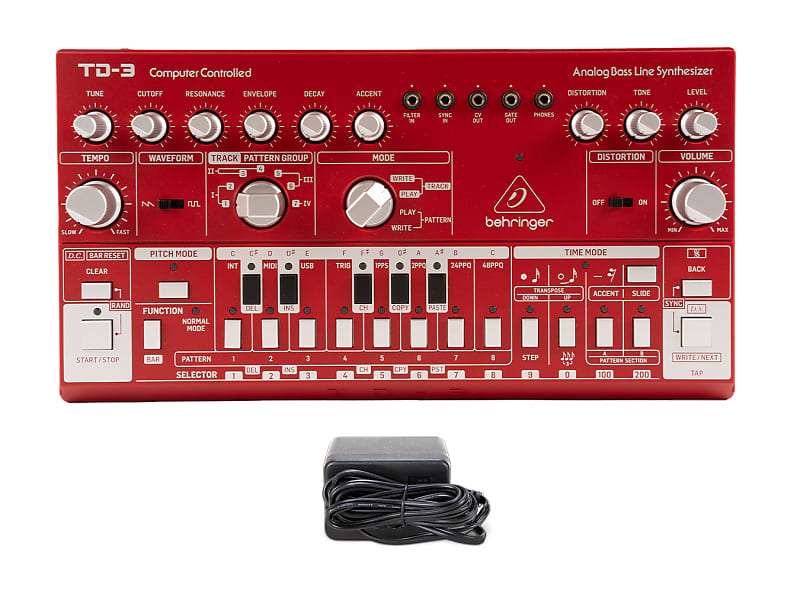 Behringer Td Analog Bass Line Synthesizer Red Used Reverb Uk