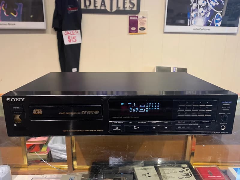 Sony Cdp Single Cd Player Black Reverb