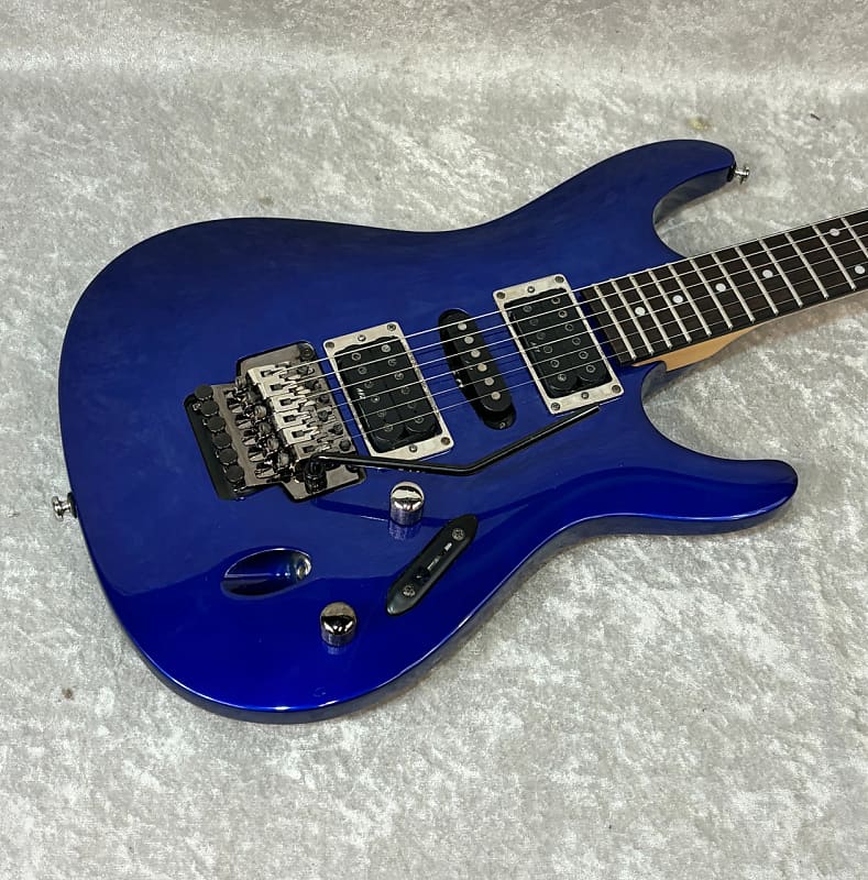 Ibanez S 470 S470 Electric Guitar In Blue With Case Reverb