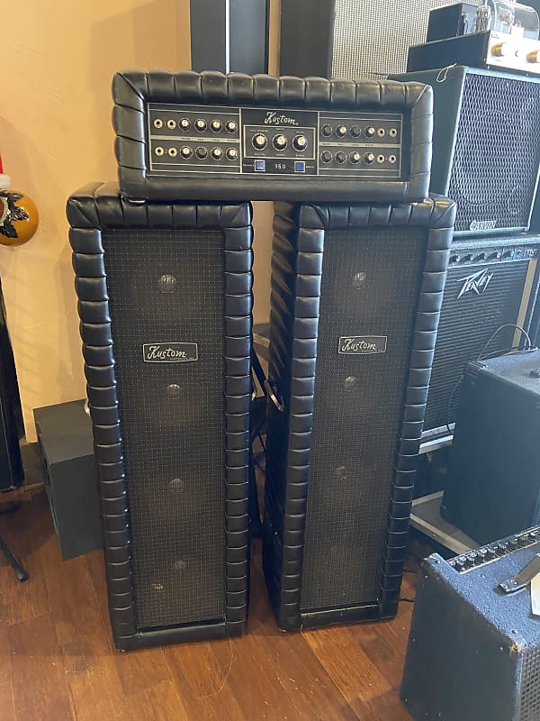 Kustom K150 5 Head W Matching K150 PA Cabs 4x8 Reverb