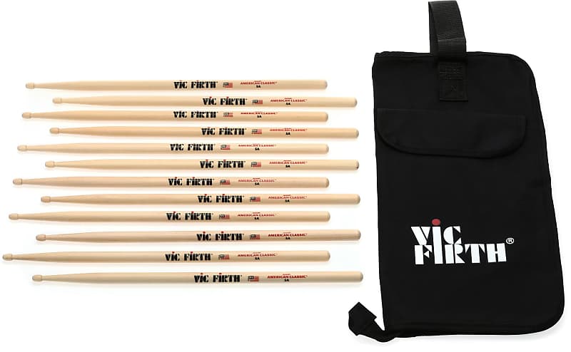 Vic Firth American Classic Drumsticks Pack A Wood Tip Reverb