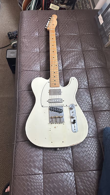 Partscaster Telecaster Blonde White Reverb