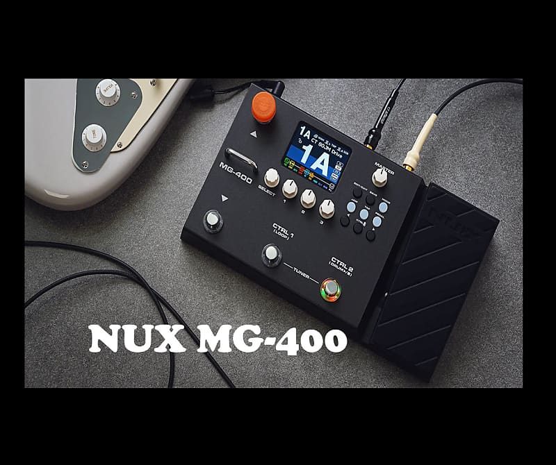 Newest NuX MG 400 Modeling Guitar Bass Processor Reverb