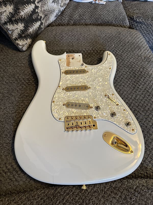 Loaded Strat Body With Fender Custom Shop Loaded Pickguard Reverb