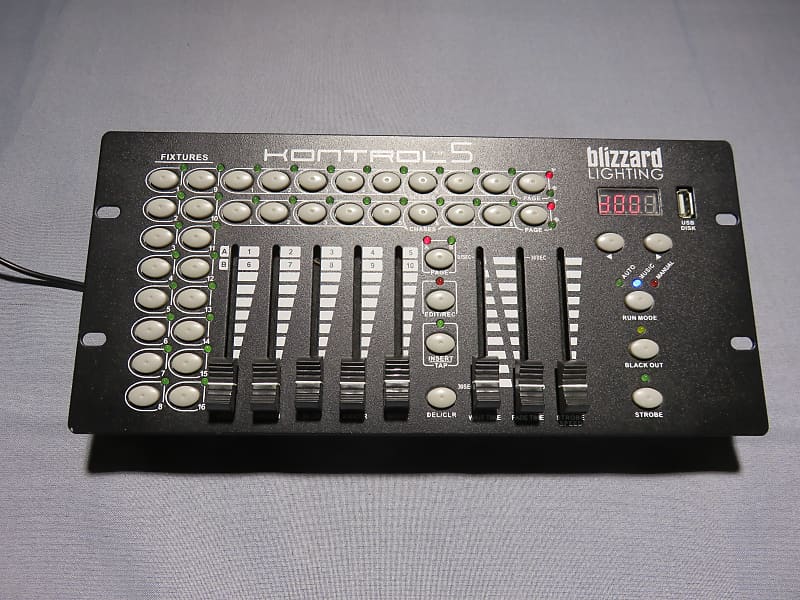 Blizzard Kontrol 5 10 Channel 5 Fader DMX Lighting Reverb