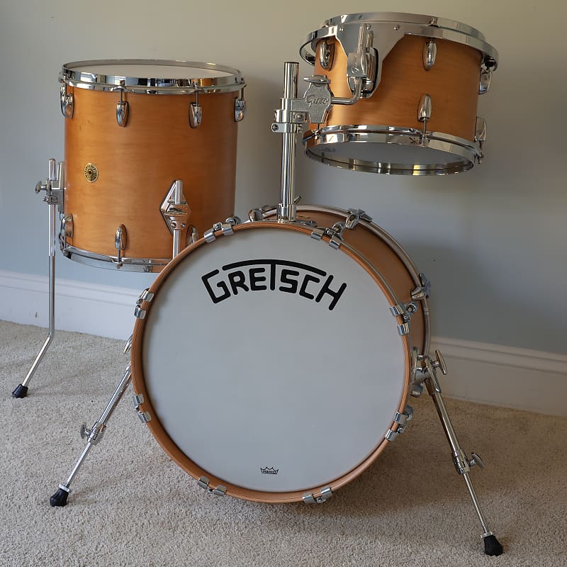 Gretsch Broadkaster Drum Set Satin Natural Reverb