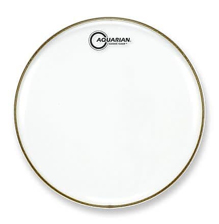 Aquarian 14 Classic Clear Snare Side Drum Head Reverb