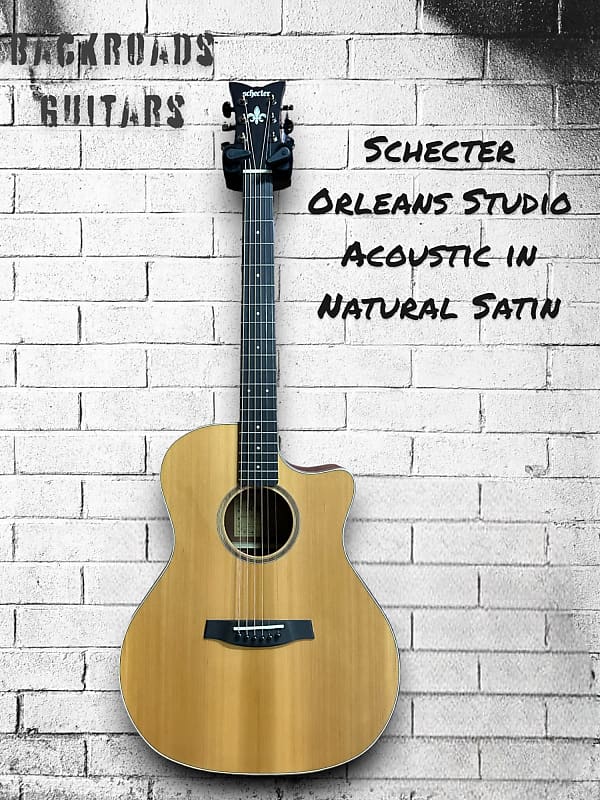 Schecter Orleans Studio Acoustic In Natural Satin Reverb