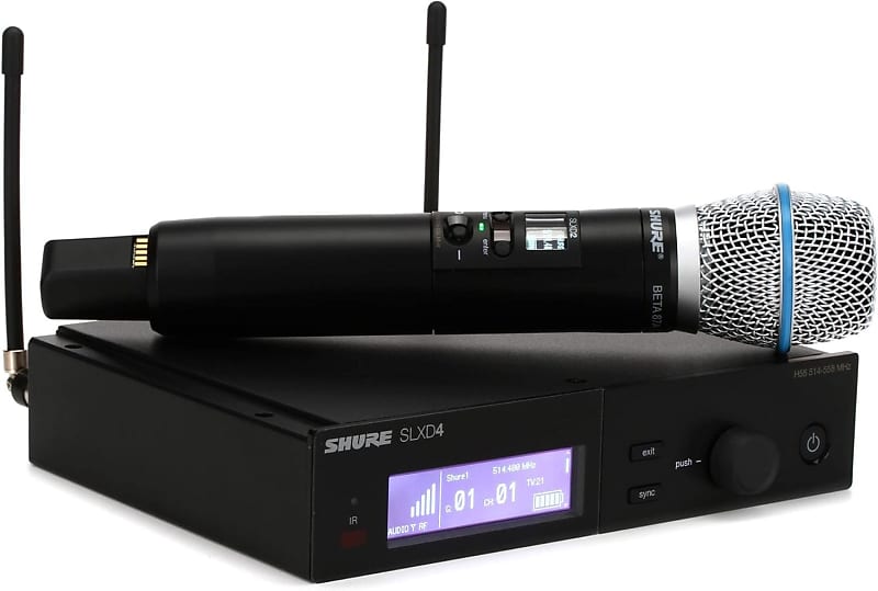 Shure Slxd B A Wireless Microphone System With Beta A Reverb