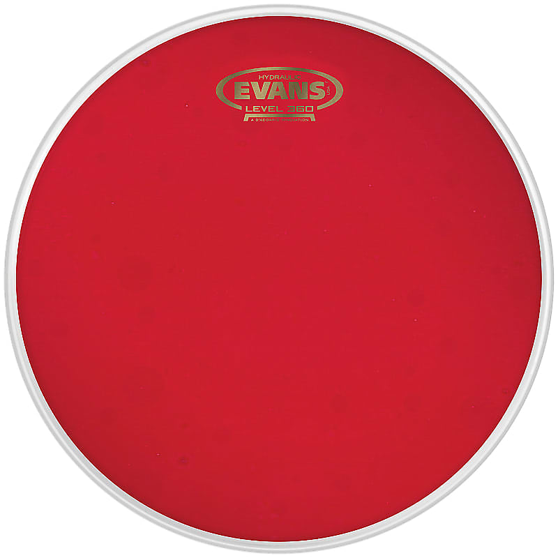 Evans Red Hydraulic Drum Head Inch Tt Hr Inch Tom Reverb