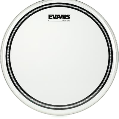 Evans Ec Clear Drumhead Inch Bundle With Evans Ec Reverb