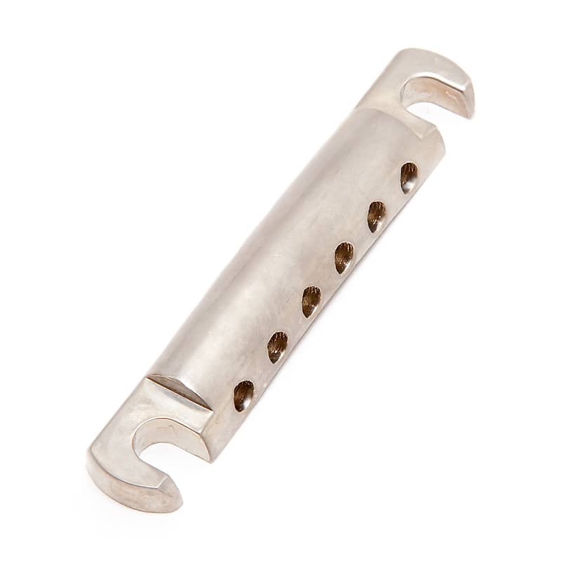 Faber TP 59 Vintage Aluminium Tailpiece Aged Relic Nickel Reverb