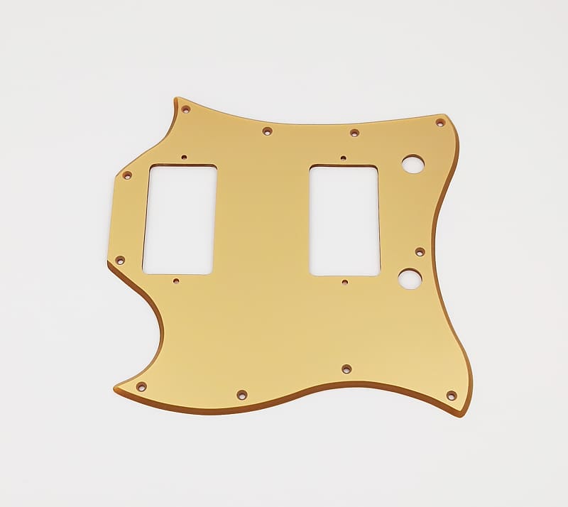 Metallic Gold Acrylic Lefthand Pickguard For Gibson Sg Reverb