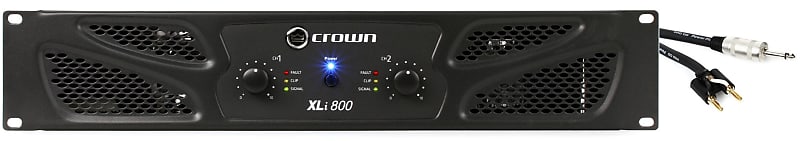 Crown Xli W Channel Power Amplifier Bundle With Pro Reverb